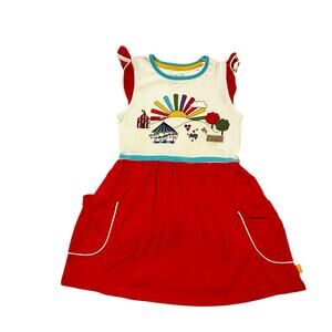 Little Bird Rainbow Carnival Pocket Dress Size 12-18m